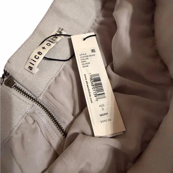 Authentic Alice + Olivia Brand New With Tags Sequin Maxi Skirt in Size 2 - Picture 5 of 6